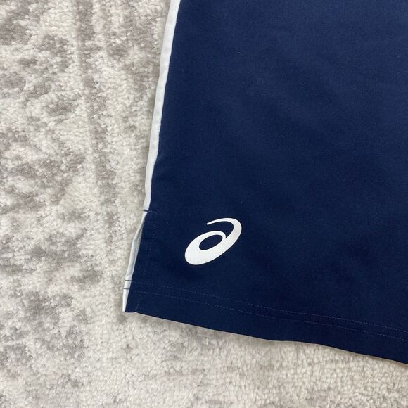 ASICS Shorts Mens Wrestling Two-Tone Athletic Workout Shorts Blue White XXL 2XL - Picture 3 of 6